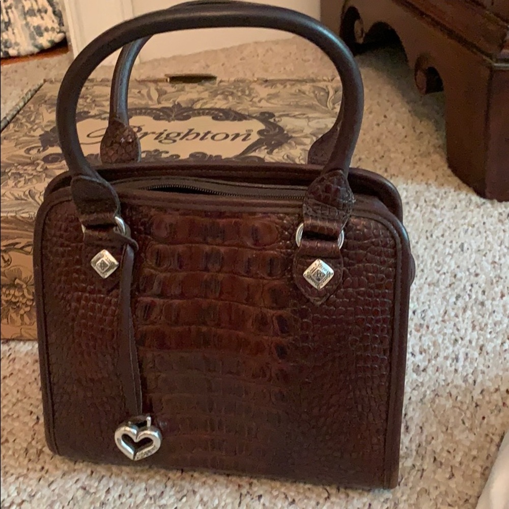 Brighton small brown leather purse